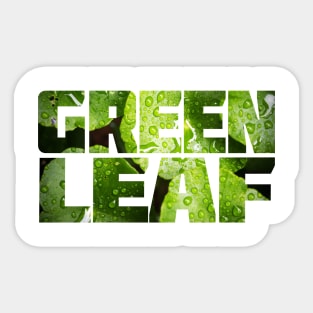 Green Leaf Sticker